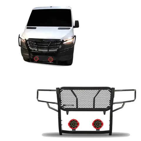 BLACK HORSE RU-DOSP07-B-PLR RUGGED HEAVY DUTY GRILLE GUARD KIT
