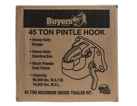 Buyers Products PH45 Pintle Hook 90000 Gross Trailer Weight 16000 Pound Gross Verti