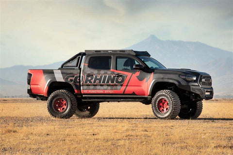 GO RHINO V3443280T Nerf Bar V3 Vertex 2024-2025 Toyota Tacoma Double Cab 6 Ft