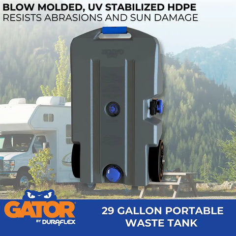 DURAFLEX 21903 GATOR WASTE TANK 29 GAL 2 WHEEL