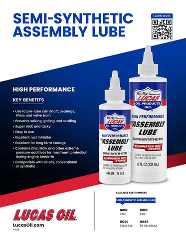 LUCAS OIL 10153 ASSEMBLY LUBE/12X1/8 OUNC