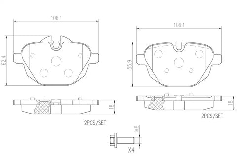 DISC BRAKE PAD SET