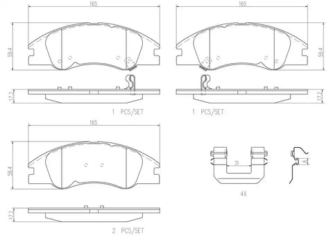 DISC BRAKE PAD SET
