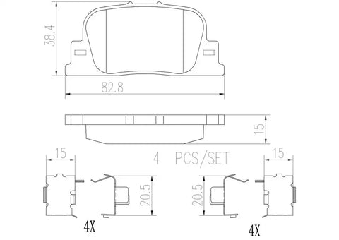 DISC BRAKE PAD SET