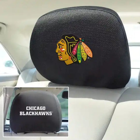 FAN MATS 14780 CHICAGO BLACKHAWKS HEAD REST COVER