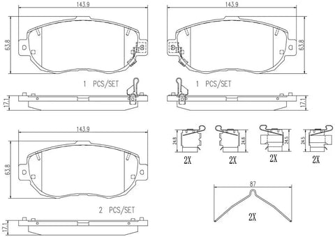 DISC BRAKE PAD SET