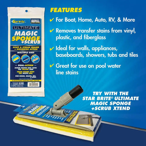 STAR BRITE 040011 MED. WASH BRUSH BLUE 12/