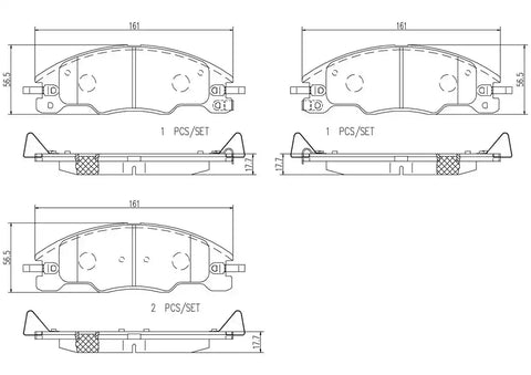 DISC BRAKE PAD SET