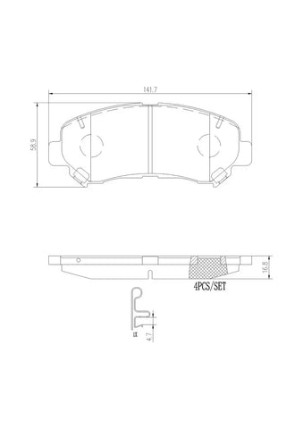 DISC BRAKE PAD SET