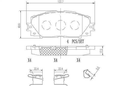 DISC BRAKE PAD SET