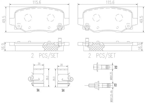 DISC BRAKE PAD SET