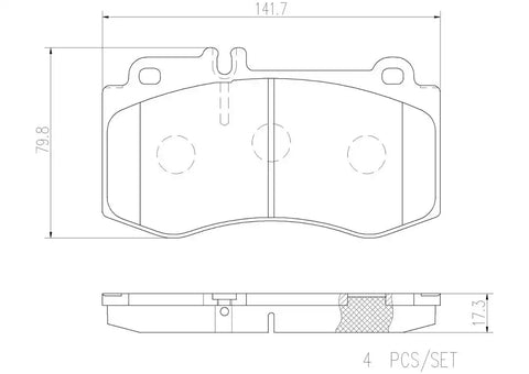 DISC BRAKE PAD SET