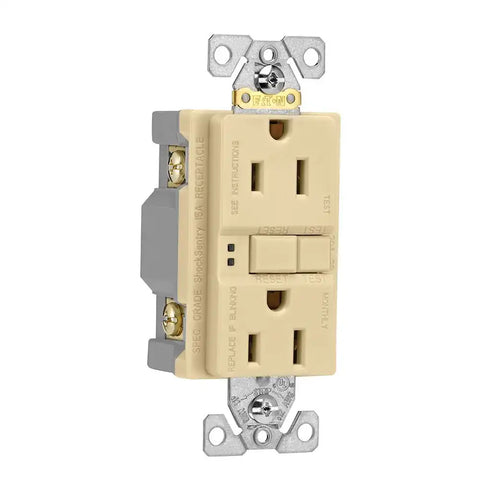 15A SELF-TEST GFCI IVORY
