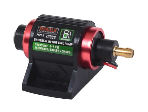 DERALE 72003 HP IN-LINE FUEL PUMP-130LPH