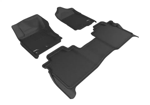 3D MATS/U-AC L1NS08501509 3D KAGU FLOOR MAT 2 ROW SET BLACK