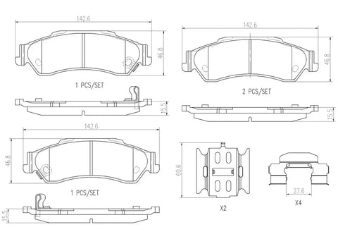 DISC BRAKE PAD SET