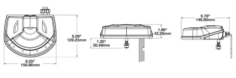 710-12/110V RACK LIGHT FIXED 3-PIN