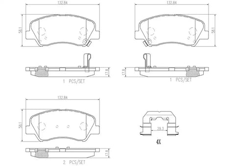 DISC BRAKE PAD SET