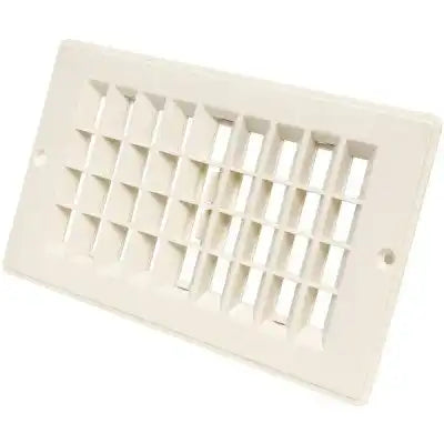FLOOR REG DAMP 4' WHITE