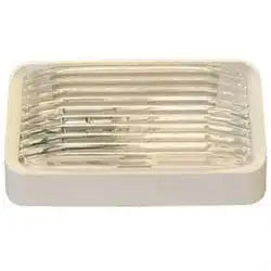 RECTANGLE PORCH/WHITE W/AMBER/CLR L