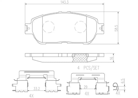 DISC BRAKE PAD SET