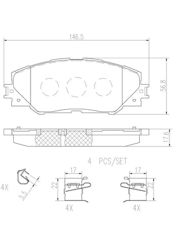 DISC BRAKE PAD SET