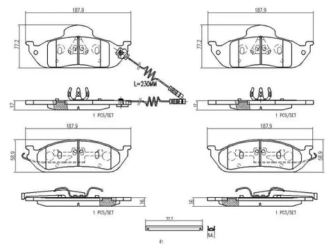 DISC BRAKE PAD SET