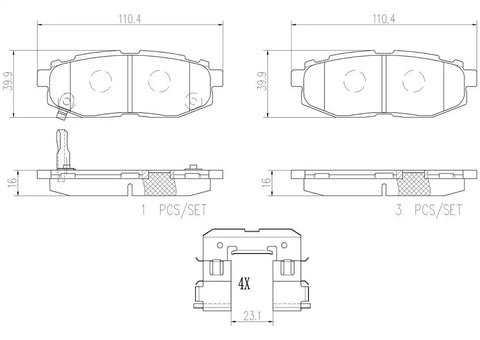 DISC BRAKE PAD SET