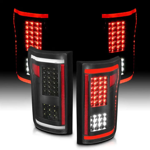 ANZO USA 311285 Tail Light Assembly LED Clear Lens Black Housing Red/ White Bulb