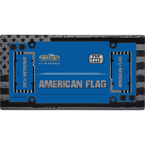 CRUISER 31250 LICENSE PLATE FRAMES AMERICAN FLAG