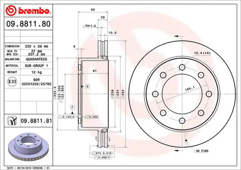 DISC BRAKE ROTOR