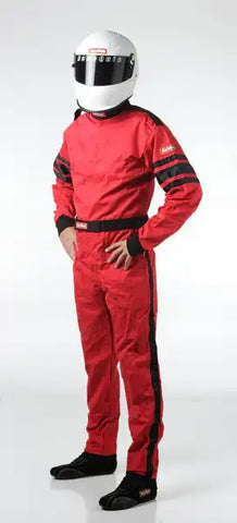 RACEQUIP 110016 SFI-1 1-L SUIT RED X-LAR