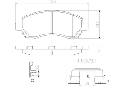 DISC BRAKE PAD SET