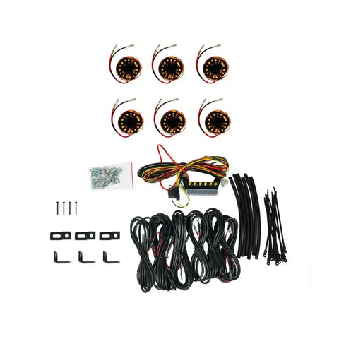 KC HILITE 91041 CYCLONE V2 LED ROCK LIGHT - 6-LIGHT
