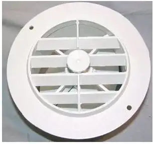 D&W INC. 3940WH HEAT VENT  4'  WHITE