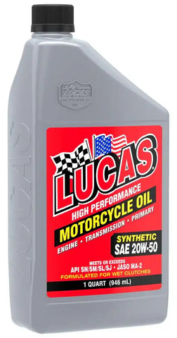 LUCAS OIL 10702 20W-50 MOTORCYCLE OIL