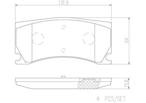 DISC BRAKE PAD SET