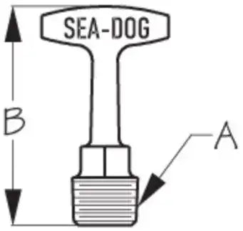 SEA DOG 520047-1 REPLACEMENT PLUG W/HANDLE F/