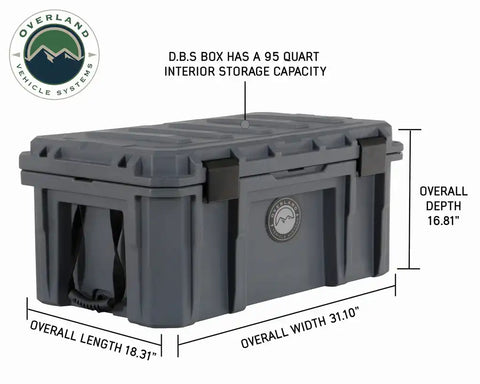 D.B.S.  - DARK GREY 95 QT DRY BOX
