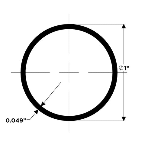 TACO METALS S14-1049P6-1 TUBE 1X.049 304 SS 6