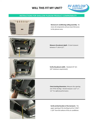 RV AIRFLOW RVAF-LPM3-KIT RVAFAC ARFLW DIST MOD FOR SHALW PLE