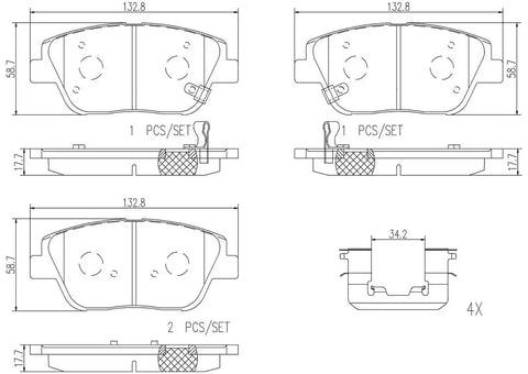 DISC BRAKE PAD SET