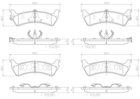 DISC BRAKE PAD SET