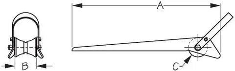 SEA DOG 328079-1 REPLACEMENT WHEEL 3 7/16' X 3'