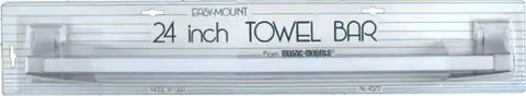MAGIC MOUNTS 4572W 24 INCH TOWEL BAR 1PK WHI
