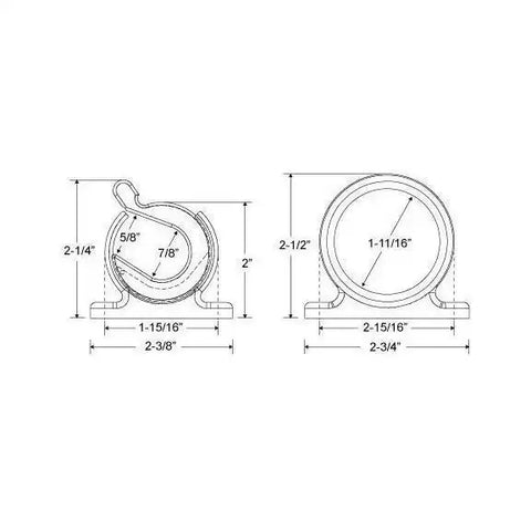 TACO METALS F16-2700-1 ROD HANGER SNAP LOCK SS