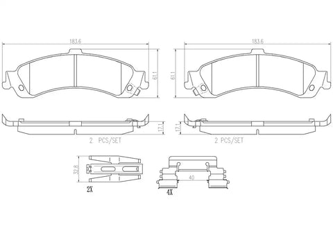 DISC BRAKE PAD SET