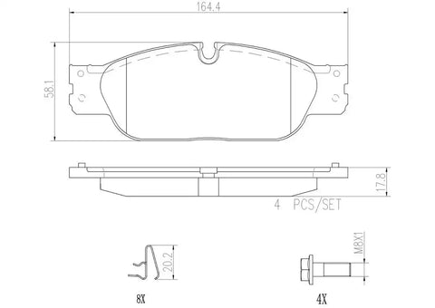 DISC BRAKE PAD SET
