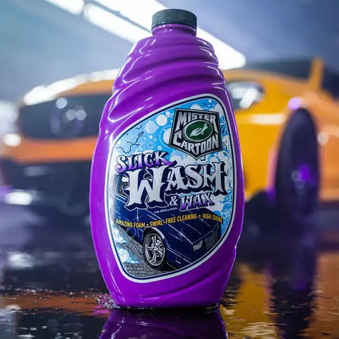 TURTLEWAX 54253 MR CARTOON: SLICK WASH & WAX 48 OZ