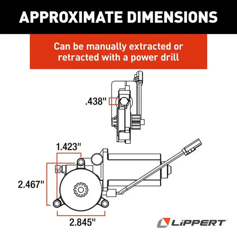 POWER MOTOR FOR V000211459 AWNING